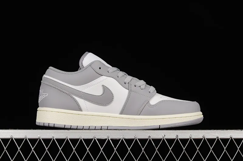 All categories Air Jordan Jordan series basketball shoes Air Jordan 1 Low Air Jordan 1 Low "Vintage Grey" AJ Joe 1 white gray 553558-053